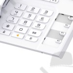 Vezetékes asztali készülék Alcatel T56 LCD kijelzős vezetékes telefon fehér 